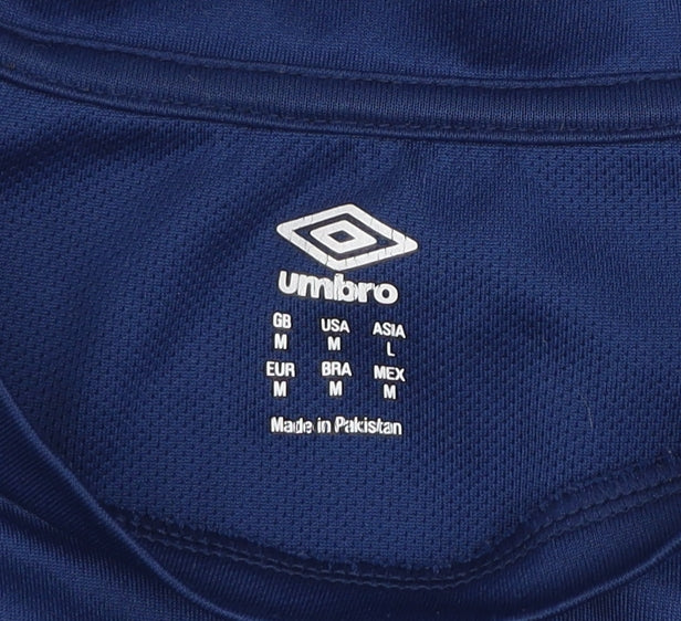 Umbro Men's Blue Colourblock Athletic Football T-Shirt M