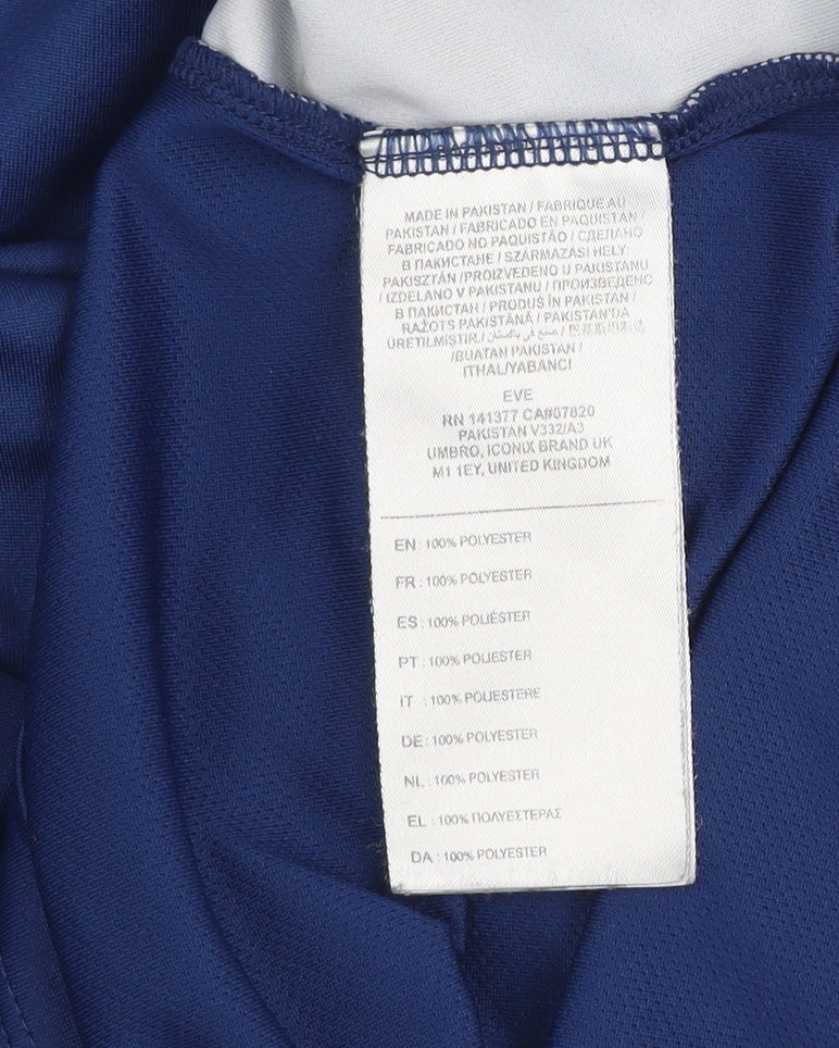 Umbro Men's Blue Colourblock Athletic Football T-Shirt M