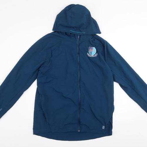 Umbro Men's Blue Hooded Windbreaker Jacket L