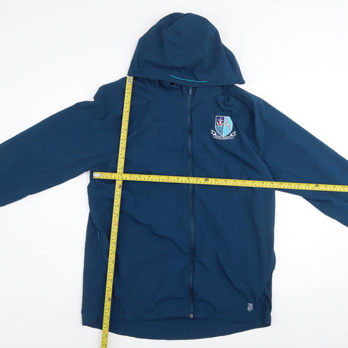 Umbro Men's Blue Hooded Windbreaker Jacket L