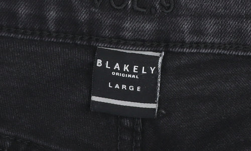 Blakely Original Men's Black Slim Jeans Size Large Denim