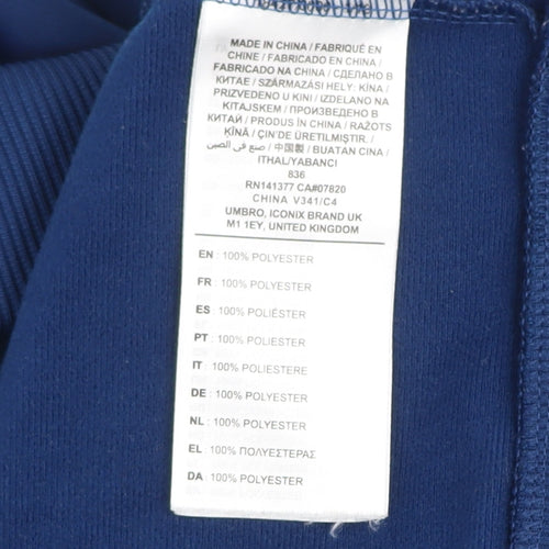 Umbro Men's Blue XL Track Jacket Full Zip Polyester Football Training Top
