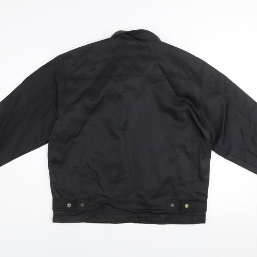 Firetrap Men's Black Nylon Full Zip Basic Jacket Size M