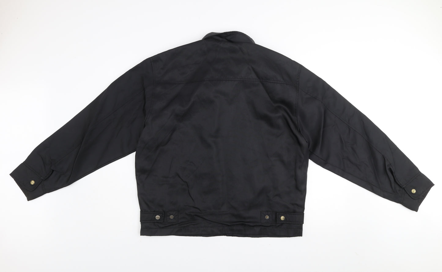 Firetrap Men's Black Nylon Full Zip Basic Jacket Size M