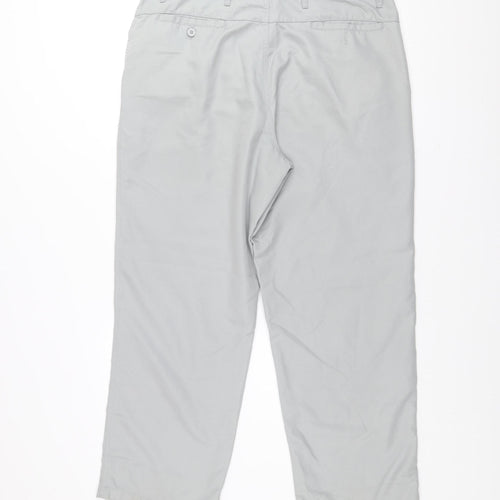 Dunlop Men’s Grey Chino Trousers Size S 36W Regular Fit Casual