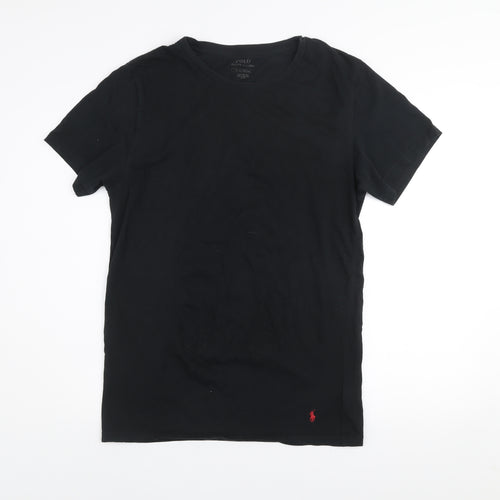 Ralph Lauren Men's Black XL Stretch Cotton Crew Neck T-Shirt