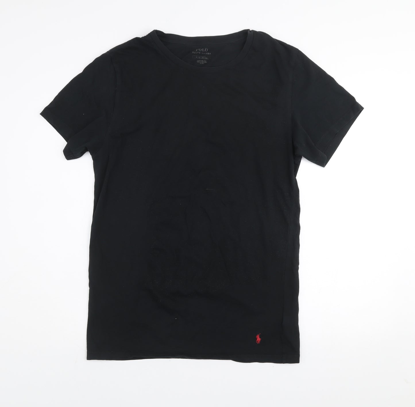 Ralph Lauren Men's Black XL Stretch Cotton Crew Neck T-Shirt