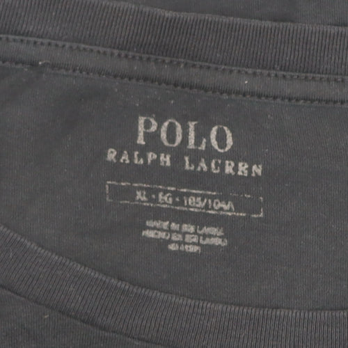 Ralph Lauren Men's Black XL Stretch Cotton Crew Neck T-Shirt