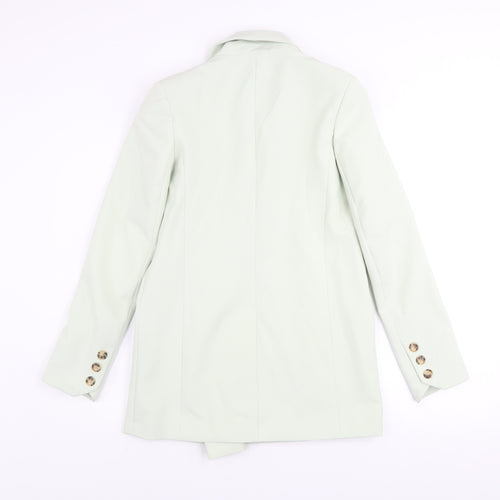 River Island Women’s Green Blazer Size 6 Double Breasted Jacket