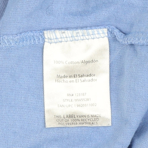 Wrangler Men's Blue 2XLT Workwear Cotton Crew Neck T-Shirt