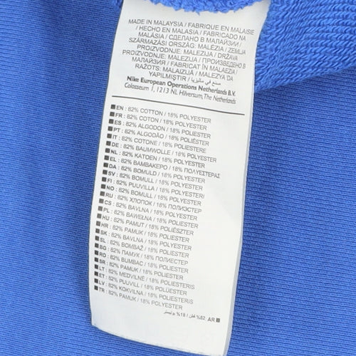 Nike Men's Blue Jogger Sweatpants S Regular Fit Cotton Blend