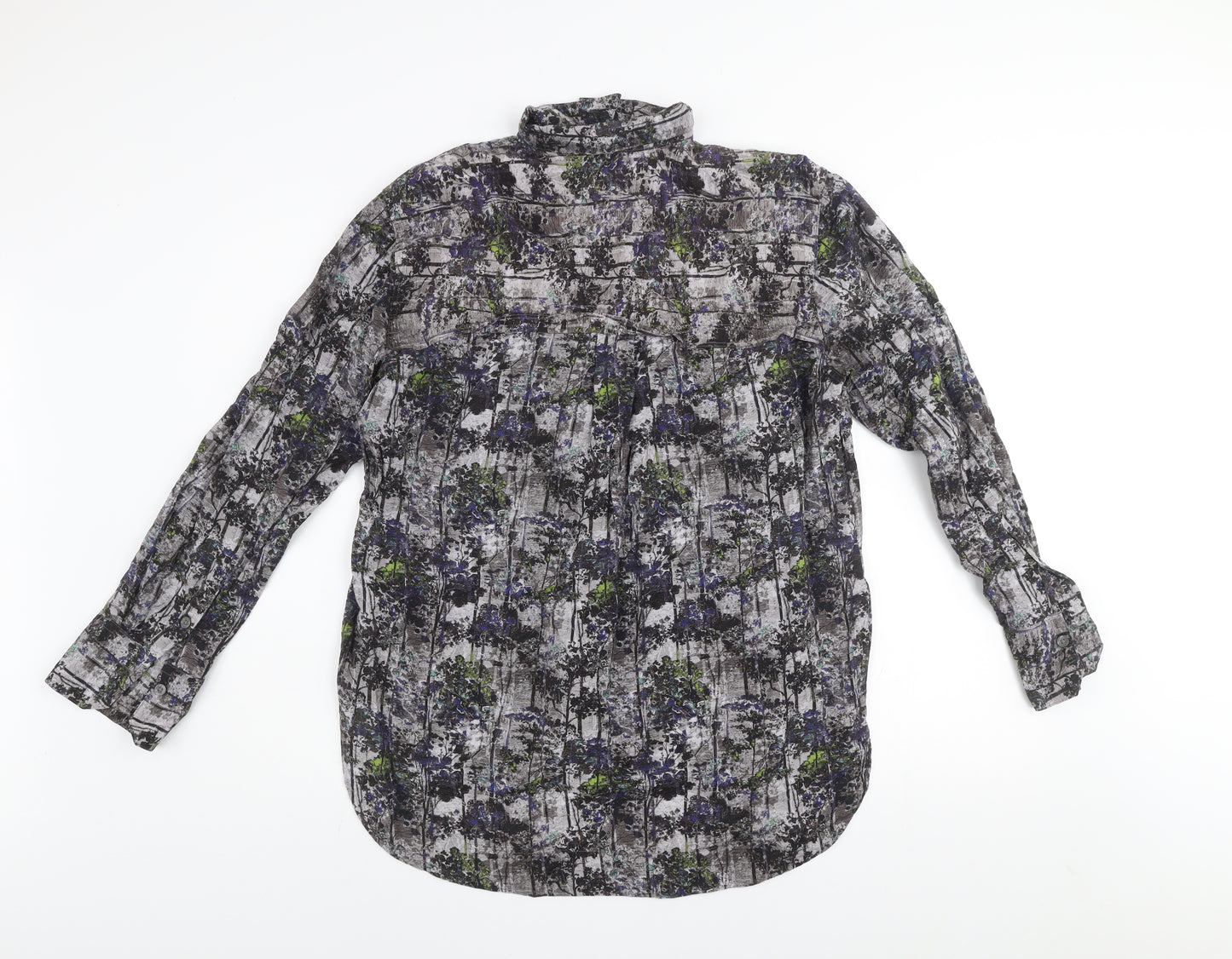 Next Womens Multicoloured Floral Long Sleeve Tunic Shirt Size 14
