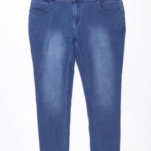 Maxcares Men’s Blue Slim Fit Stretch Denim Jeans Size 36