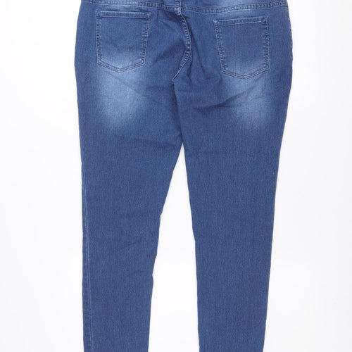 Maxcares Men’s Blue Slim Fit Stretch Denim Jeans Size 36