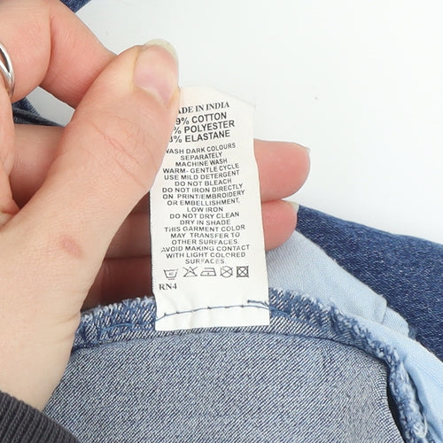 Maxcares Men’s Blue Slim Fit Stretch Denim Jeans Size 36