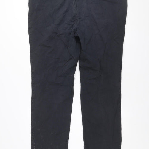Atelier Gardeur Men's Black 42R Chino Trousers Cotton Blend