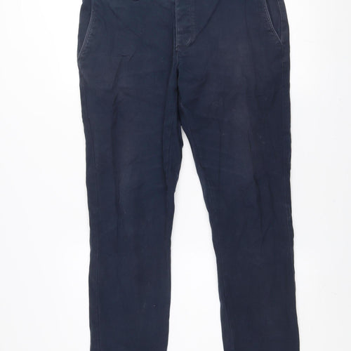 Denim Co Men's Navy Slim Stretch Chino Trousers W34 L30