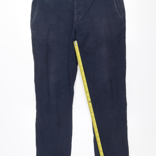 Denim Co Men's Navy Slim Stretch Chino Trousers W34 L30