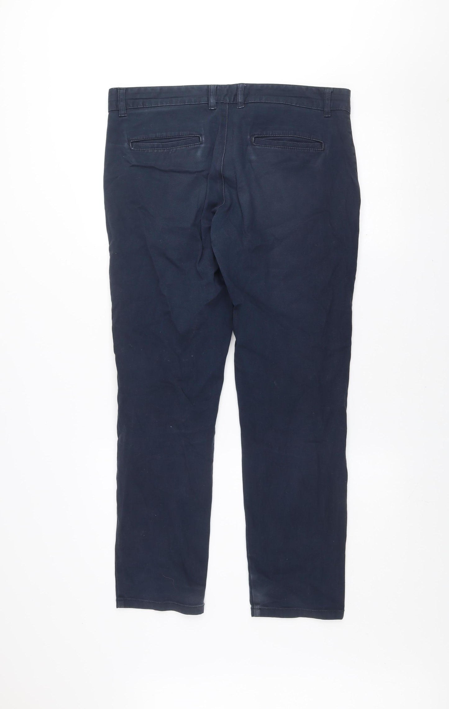 Denim Co Men's Navy Slim Stretch Chino Trousers W34 L30