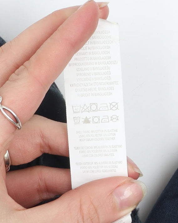 Denim Co Men's Navy Slim Stretch Chino Trousers W34 L30