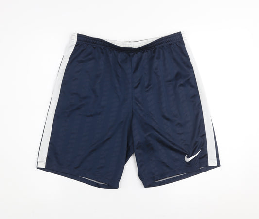 Nike Men's Blue Dri-FIT Athletic Shorts Size L Polyester Breathable