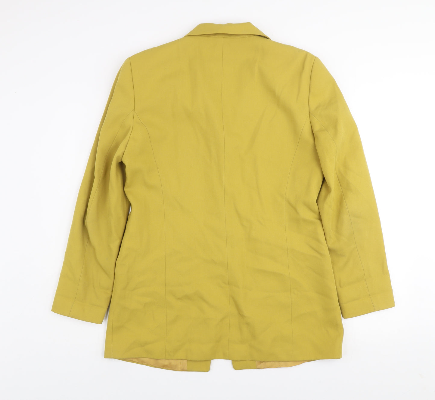 Gerry Weber Women's Yellow Cotton Blend Blazer Size 10