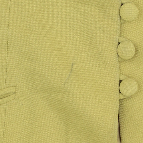 Gerry Weber Women's Yellow Cotton Blend Blazer Size 10