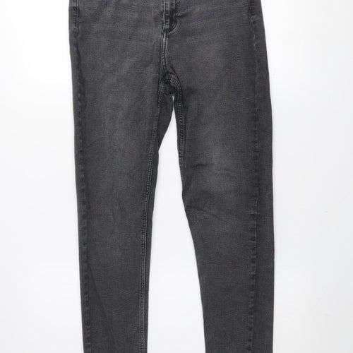 Reserved Grey Denim Skinny Jeans Slim Fit UK 12 Unisex