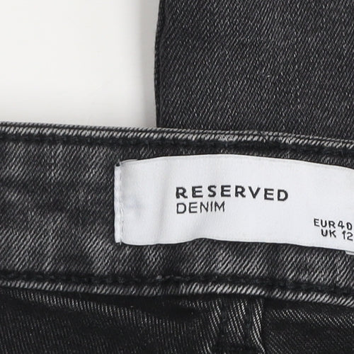 Reserved Grey Denim Skinny Jeans Slim Fit UK 12 Unisex