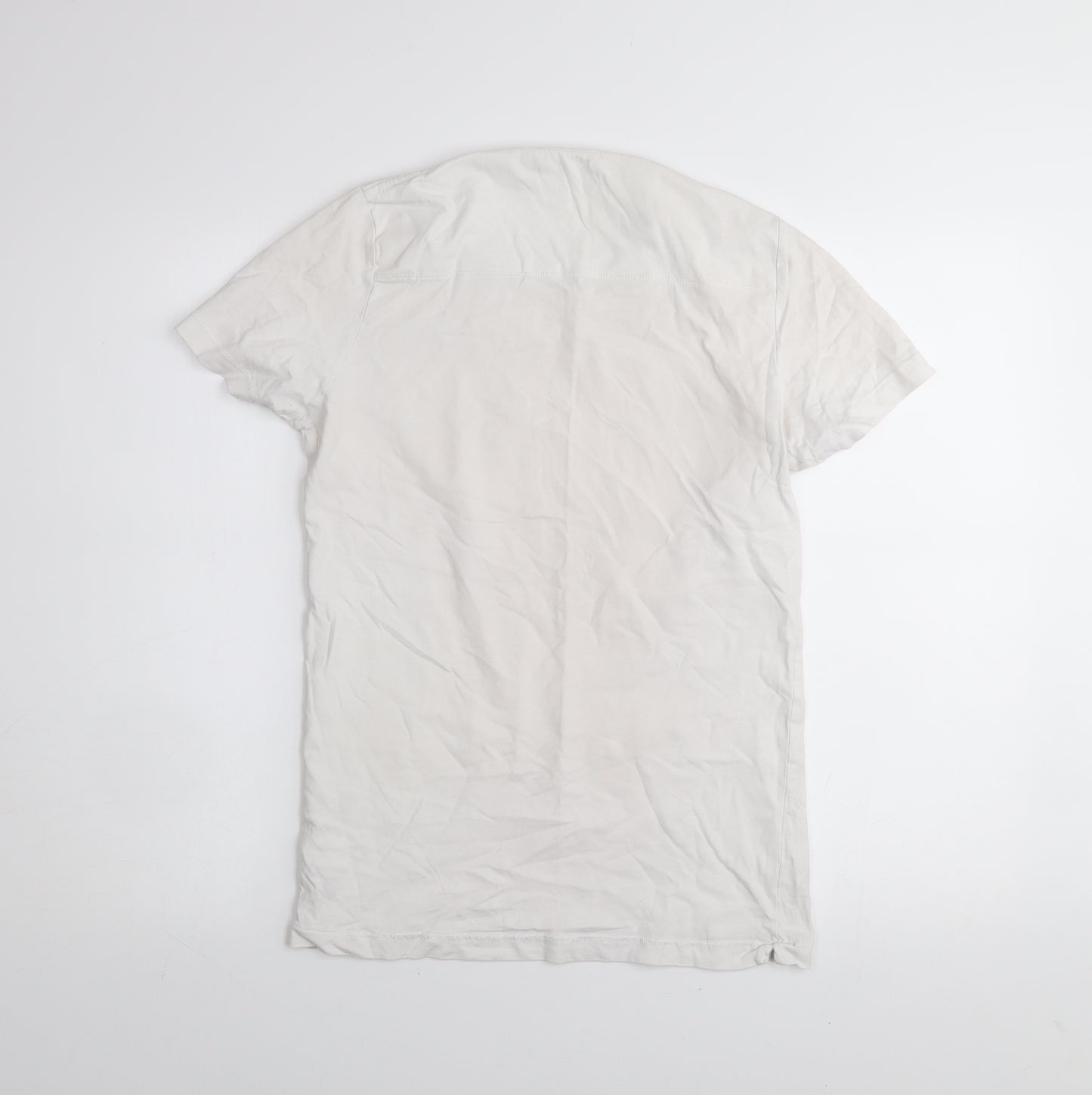 French Connection Men's White Cotton Crew Neck T-Shirt Size S