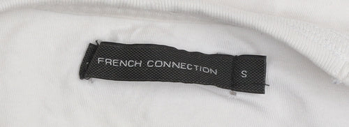 French Connection Men's White Cotton Crew Neck T-Shirt Size S