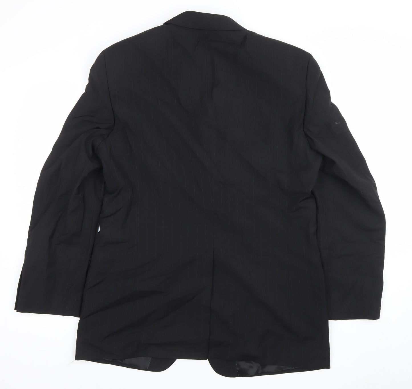 Father & Sons Men's Black Wool Cashmere Suit Jacket Size 54 Regular