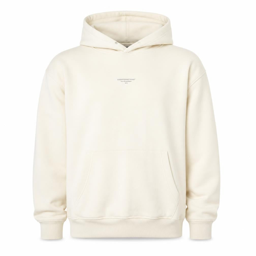 Good For Nothing Women Ivory XL Pullover Hoodie Fleece Sweatshirt