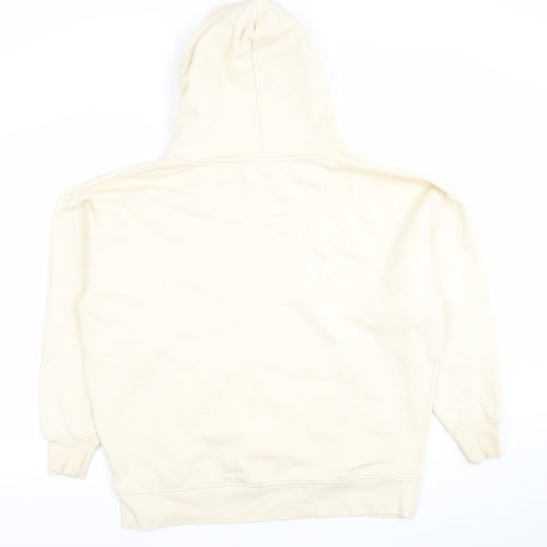 Good For Nothing Women Ivory XL Pullover Hoodie Fleece Sweatshirt