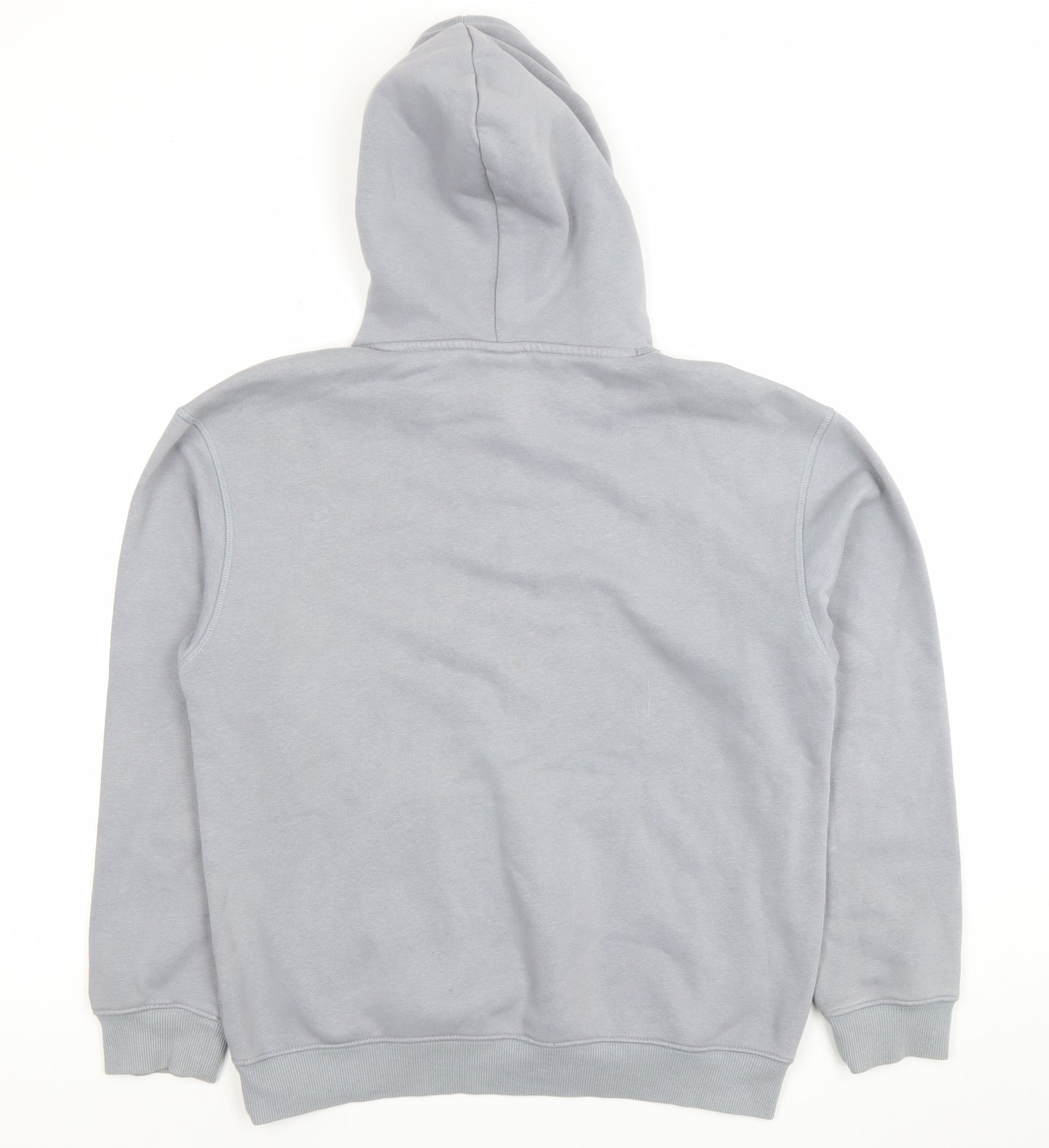 H&M Men's Grey Relaxed Fit Pullover Hoodie Size S