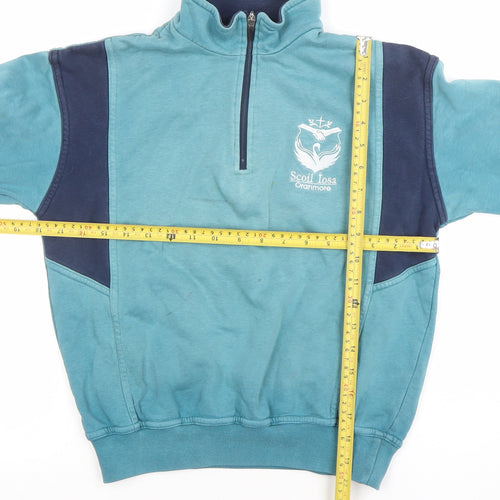 O’Neills Boys Blue 8-9 Years 1/2 Zip Sweatshirt Scoil Iosa Oranmore