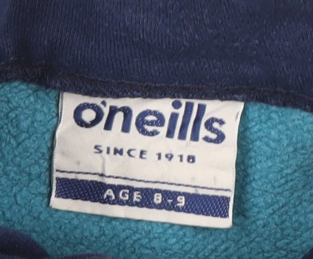 O’Neills Boys Blue 8-9 Years 1/2 Zip Sweatshirt Scoil Iosa Oranmore
