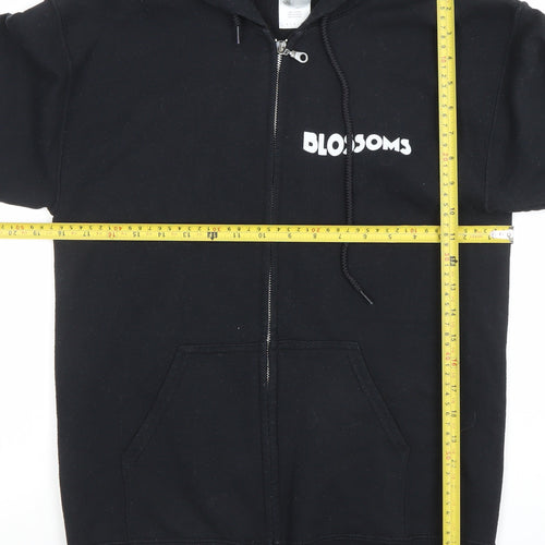 Gildan Women's Black Blossoms 2018 Tour Full Zip Hoodie Size S