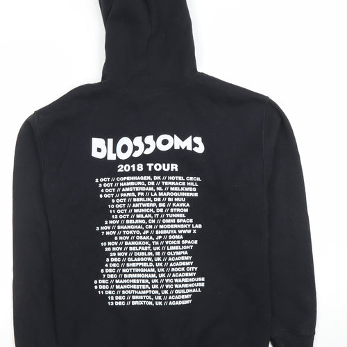Gildan Women's Black Blossoms 2018 Tour Full Zip Hoodie Size S