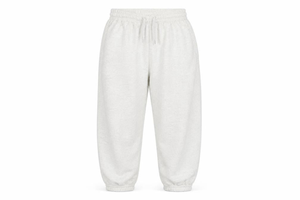 H&M Women Ivory XS Fleece Jogger Sweatpants