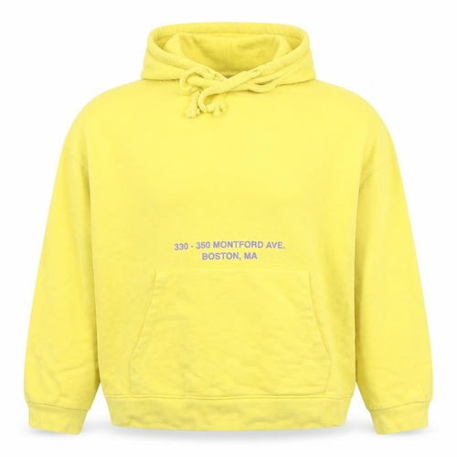 Pull&Bear Womens Yellow Cotton Pullover Hoodie Size 12 M