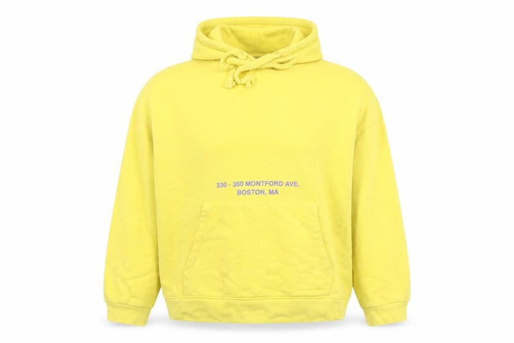 Pull&Bear Womens Yellow Cotton Pullover Hoodie Size 12 M