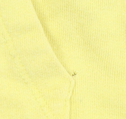 Pull&Bear Womens Yellow Cotton Pullover Hoodie Size 12 M