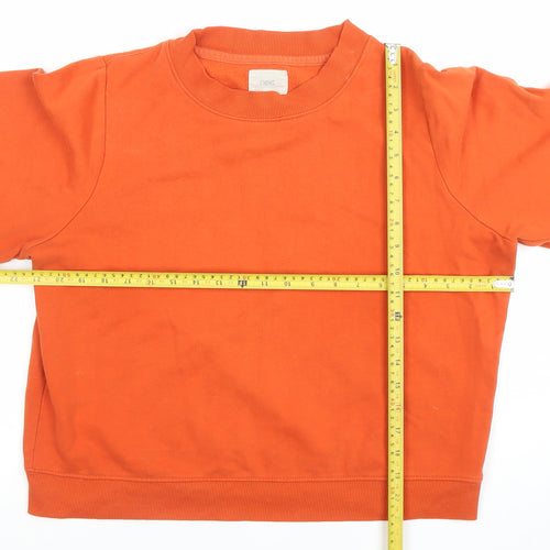 Next Women's Orange Crew Neck Long Sleeve Sweatshirt UK 8