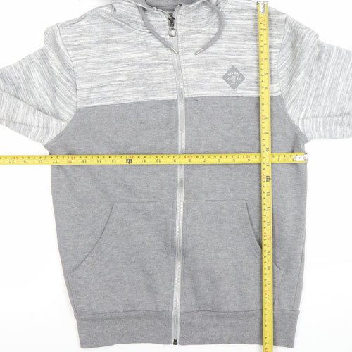 Primark Men's Grey Full Zip Hoodie XS Regular Fit