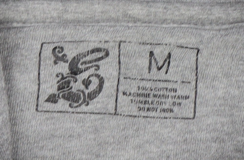 Men’s Grey Pullover Hoodie M Regular Fit Cotton Blend Graphic Print