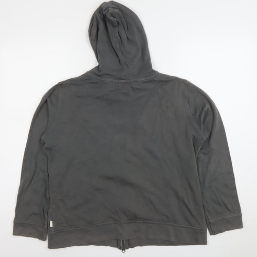 Boysen’s Women Grey Full Zip Hoodie Size 18L Cotton Blend