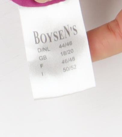 Boysen’s Women Grey Full Zip Hoodie Size 18L Cotton Blend