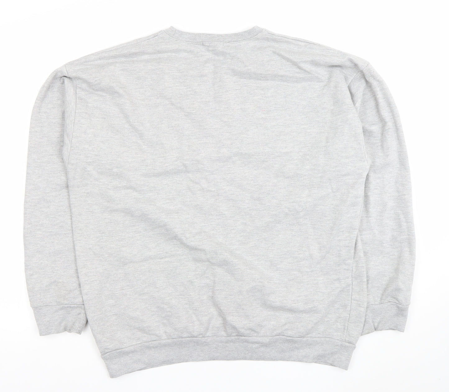 Nasty Gal Women Grey XL Pullover Sweatshirt Cotton Blend Crew Neck