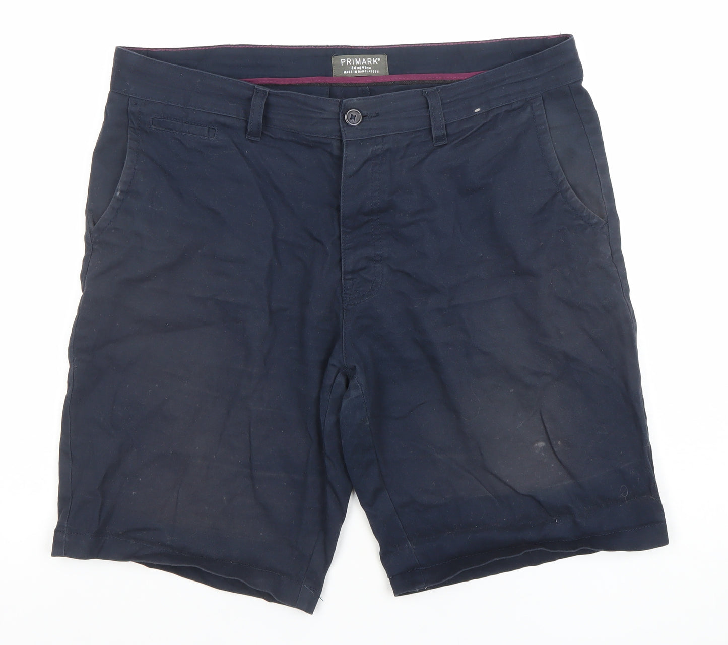 Primark Men's Blue Chino Shorts Size L 36in Regular Fit